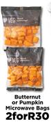 Butternut Or Pumpkin Microwave Bags - For 2