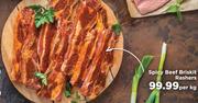 Spicy Beef Briskit Rashers-Per Kg