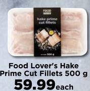 Food Lover's Hake Prime Cut Fillets-500g Each