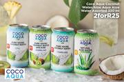 Coco Aqua Coconut Water/Aloe Aqua Aloe Water Assorted-For 2 x 330ml