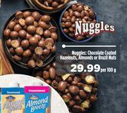 Nuggles: Chocolate Coated Hazelnuts, Almonds Or Brazil Nuts-Per 100g