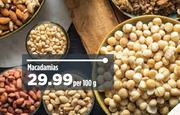 Macadamias-Per 100g