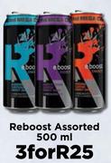 Reboost Assorted-For 3 x 500ml