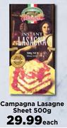Campagna Lasagne Sheet-500g Each