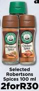Selected Robertsons Spices-For 2 x 100ml