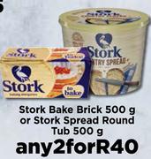 Stork Bake Brick 500g Or Stork Spread Round Tub 500g-For Any 2