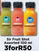 Sir Fruit Shot Assorted-For 3 x 100ml