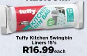 Tuffy Kitchen Swingbin Liners-15's Each