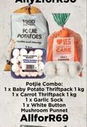 Baby Potato Thriftpack 1kg Potjie Combo