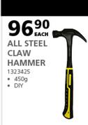 Livingstone 450g All Steel Claw Hammer