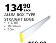 Livingstone Alum Box Type Straight Edge 18 x 64mm 2.5m-Each