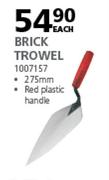 Livingstone Brick Trowel 275mm Red With Plastic Handle