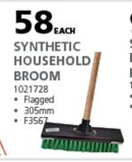 Academy Synthetic Household Broom F3567-Each