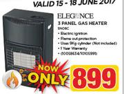 Elegance 3 Panel Gas Heater 