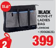 Black 15.6" Move It Ladies Bag LSW8045