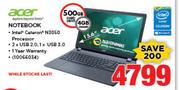 Acer 15.6" Notebook
