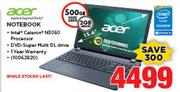 Acer 15.6" Notebook