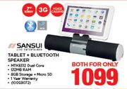 Sansui 7" Tablet + Bluetooth Speaker