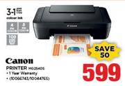 Canon 3 In 1 Printer MG2540S