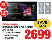 Pioneer Double Din Car Radio AVH-195DVD