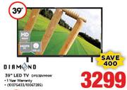 Diamond 39" LED TV DFG39VMNW