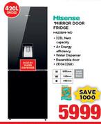 Hisense 420Ltr Mirror Door Fridge H420BM-WD