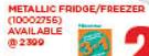 Hisense 220Ltr Metallic Fridge/Freezer