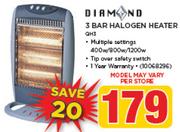 Diamond 3 Bar Halogen Heater QH3