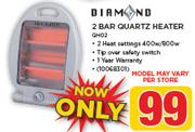 Diamond 2 Bar Quartz Heater