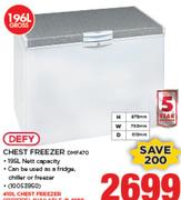 Defy 196Ltr Chest Freezer DMF470