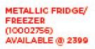 Hisense 220Ltr Fridge/Top Freezer Metallic