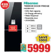 Hisense 420Ltr Mirror Door Fridge H420BMI-WD