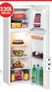 Hisense 220Ltr Fridge/Top Freezer H220TWH