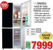 Sansui 500Ltr Side By Side 4 Door Mirror Fridge SFR500BM