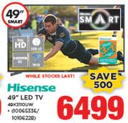 Hisense 49" Smart LED TV 49K3110UW