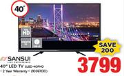 Sansui 40" LED TV SLED-40FHD