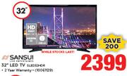 Sansui 32" LED TV SLED32HDR
