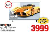 Sinotec 40" LED TV 40F3600