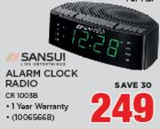 Sansui Alarm Clock Radio CR1003B