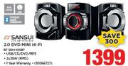 Sansui 2.0 DVD Mini HiFi BT SDH-100BT