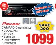 Pioneer Car Radio DEH-X1953UB