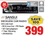 Sansui Deckless Car Radio MP3 USB-MA01