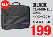 Black 15.6" Clamshell Case