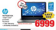 HP Notebook Intel Core i3-5500U
