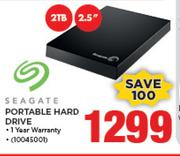 Seagate 2TB 2.5" Portable Hard Drive