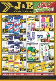 J&E Cash And Carry : Jolly Savings (12 December - 31 December 2024)