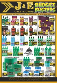 J&E Cash And Carry : Budget Busters (27 February - 12 March 2025)