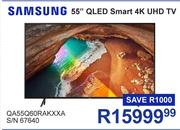 Samsung 55" QLED Smart 4K UHD TV QA55Q60RAKXXA