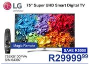 LG 75" Super UHD Smart Digital TV 75SK8100PVA With Magic Remote