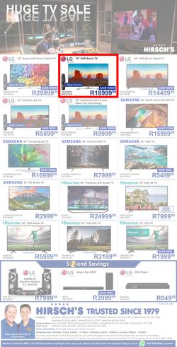 Hirsch's : Huge TV Sale (22 July - 29 July 2019), page 1